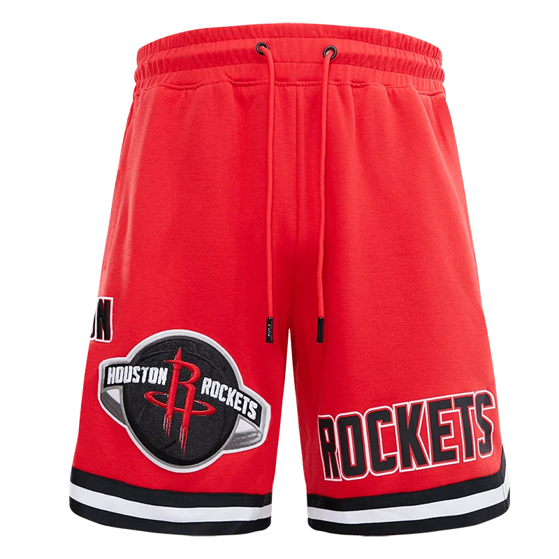 NBA HOUSTON ROCKETS CLASSIC CHENILLE MEN'S SHORT (RED)