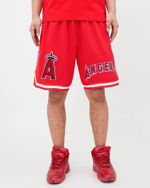 MLB LOS ANGELES ANGELS CLASSIC CHENILLE MEN'S SHORT (RED)