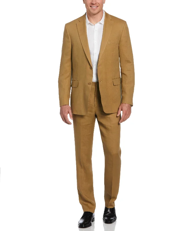 100% Linen Tan Suit