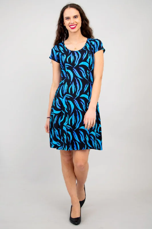 Callie Cap Sleeve Dress, Cubana, Bamboo