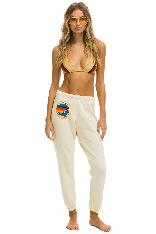 AVIATOR NATION MANHATTAN BEACH SWEATPANTS - VINTAGE WHITE