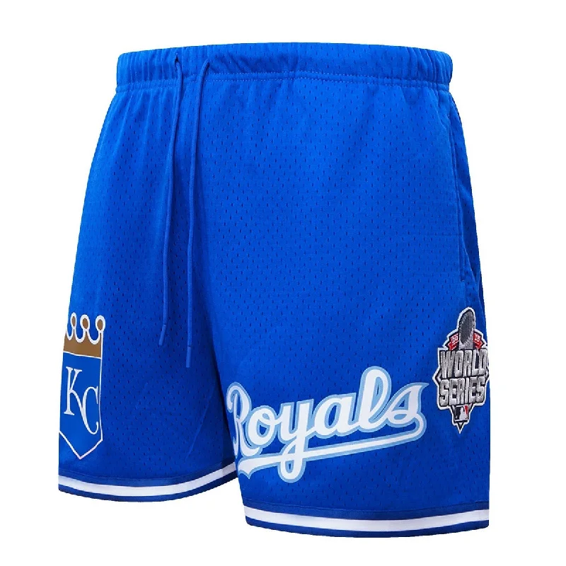 MLB KANSAS CITY ROYALS LOGO MEN'S MESH SHORT (ROYAL BLUE)