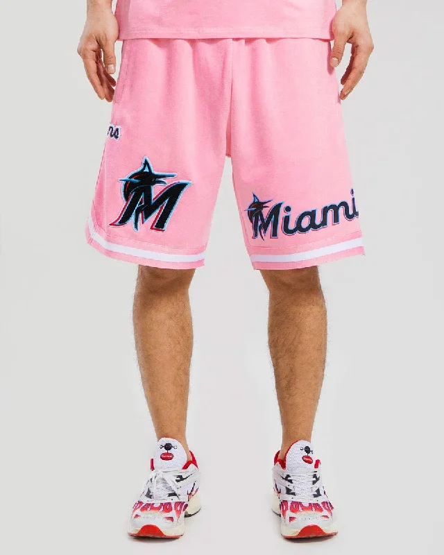 MLB MIAMI MARLINS CLASSIC CHENILLE MEN'S SHORT (PINK)