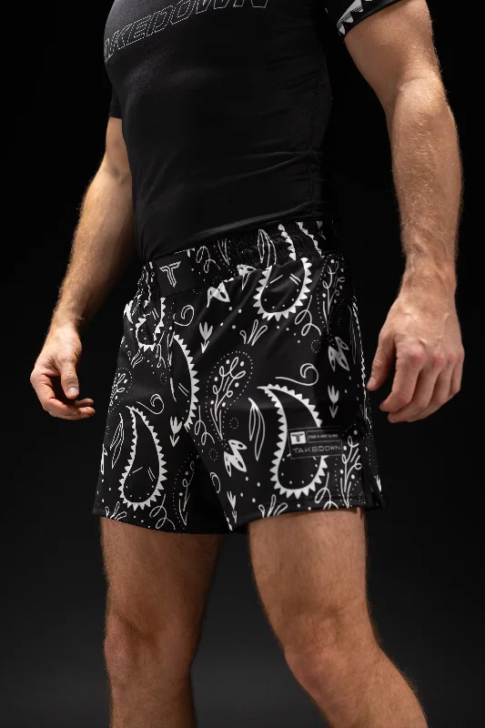 Blackout Bandana Fight Shorts (5"&7“ Inseam)