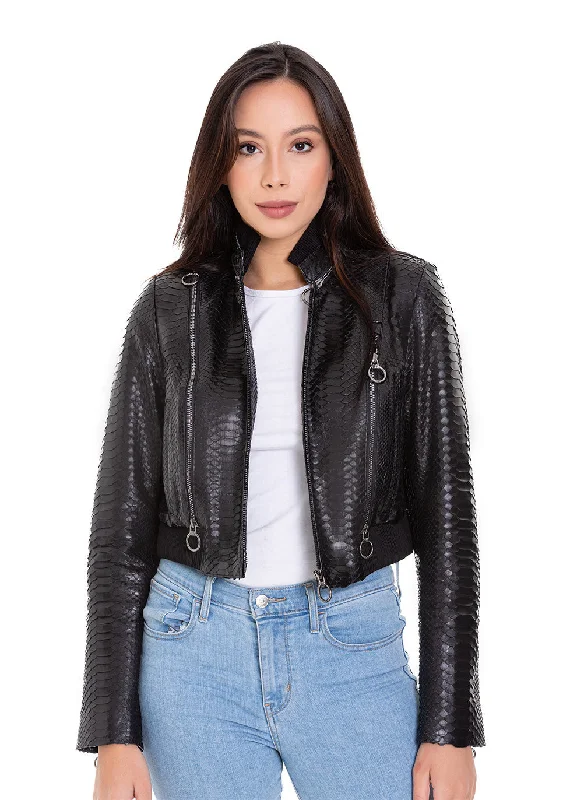 The Torre Pyht Leather Women Jacket