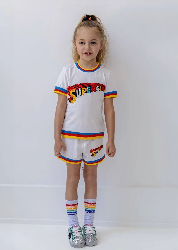 Supergirl™ White Short Set