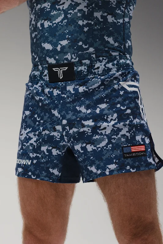 Sea Camo Fight Shorts (5"&7“ Inseam)