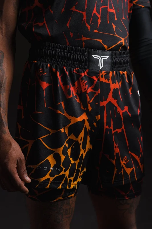 Magma Fight Shorts (5"&7“ Inseam) - Lava