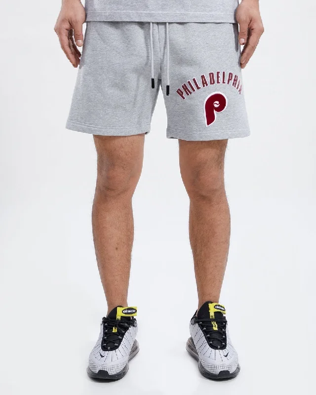 MLB PHILADELPHIA PHILLIES CLASSIC MEN'S SHORT (HEATHER GREY)