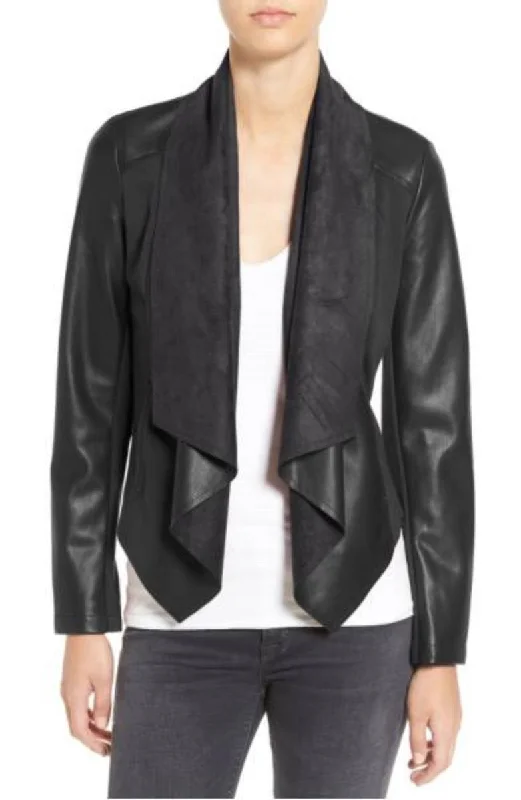 Women Real Lambskin Leather Biker Jacket KW327