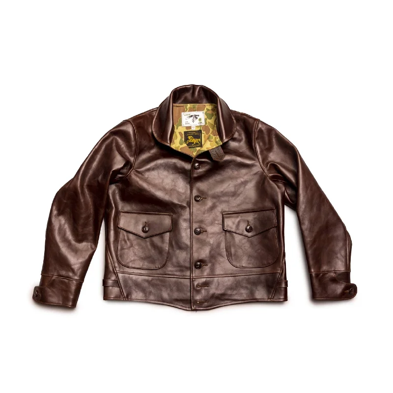 The Heron A-1 - Dark Brown Shinki Horsehide Oil Finish