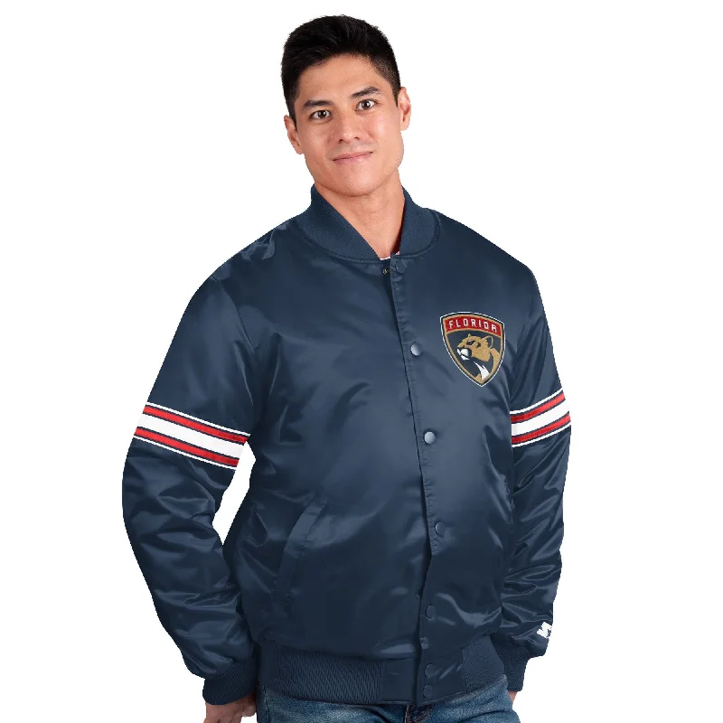 Florida Panthers Pick & Roll Varsity Starter Jacket - Navy