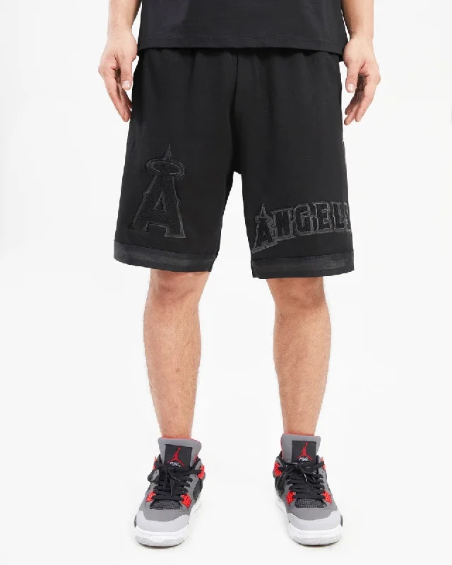 MLB LOS ANGELES ANGELS TRIPLE BLACK MEN'S SHORT (TRIPLE BLACK)