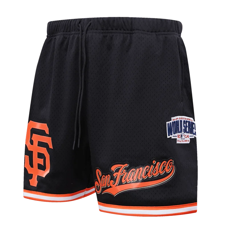 MLB SAN FRANCISCO GIANTS LOGO MEN'S MESH SHORT (BLACK)