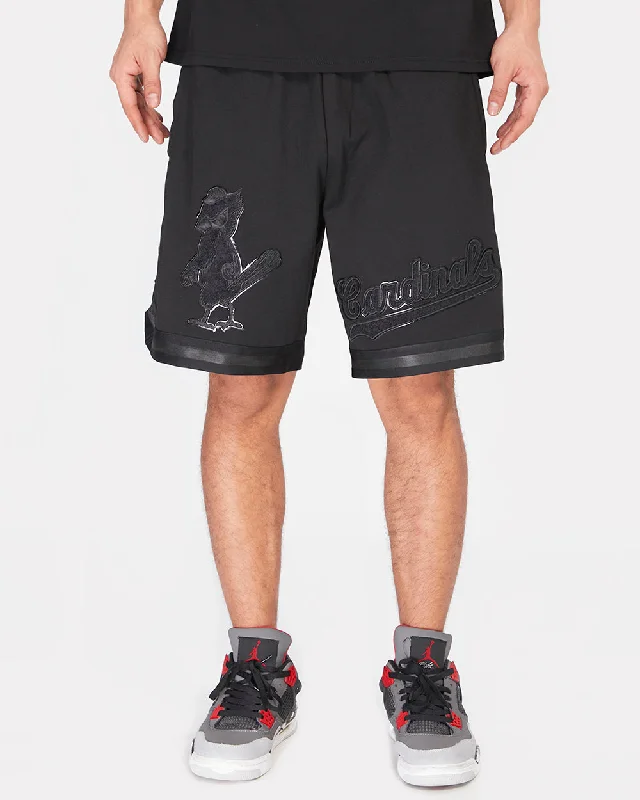 MLB ST. LOUIS CARDINALS TRIPLE BLACK MEN'S SHORT (TRIPLE BLACK)