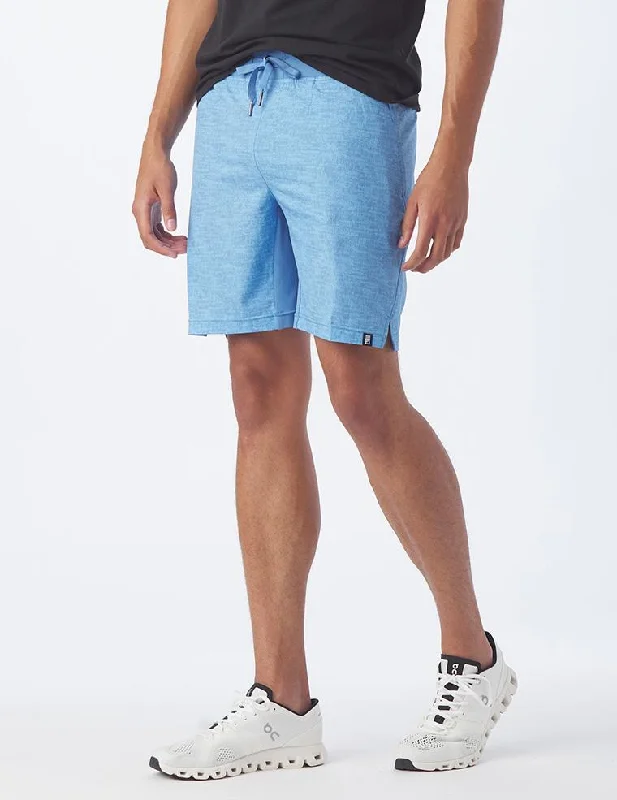 Acadia Short: Denim Blue Static Print