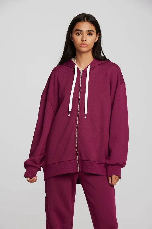 Zuma Cotton Terry Zip Up Hoodie