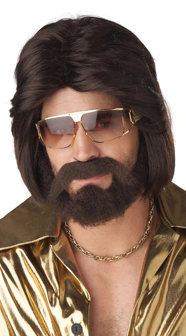 Sexy 70's Man Wig and Beard Set