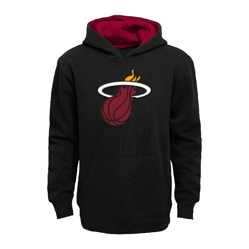 Miami Heat Youth Pullover Hoodie - Black