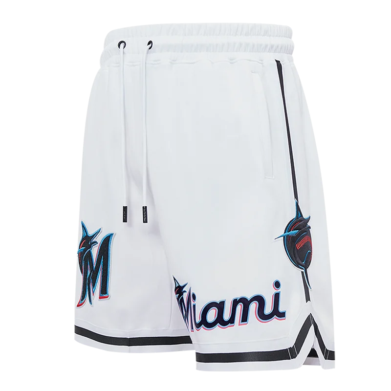 MLB MIAMI MARLINS LOGO PRO TEAM MEN'S SHORT (WHITE)