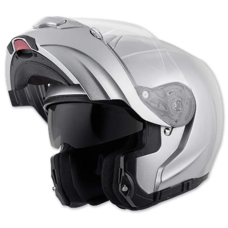 Close Out Scorpion EXO-GT3000 Hyper Silver Modular Helmet - 75-1508L