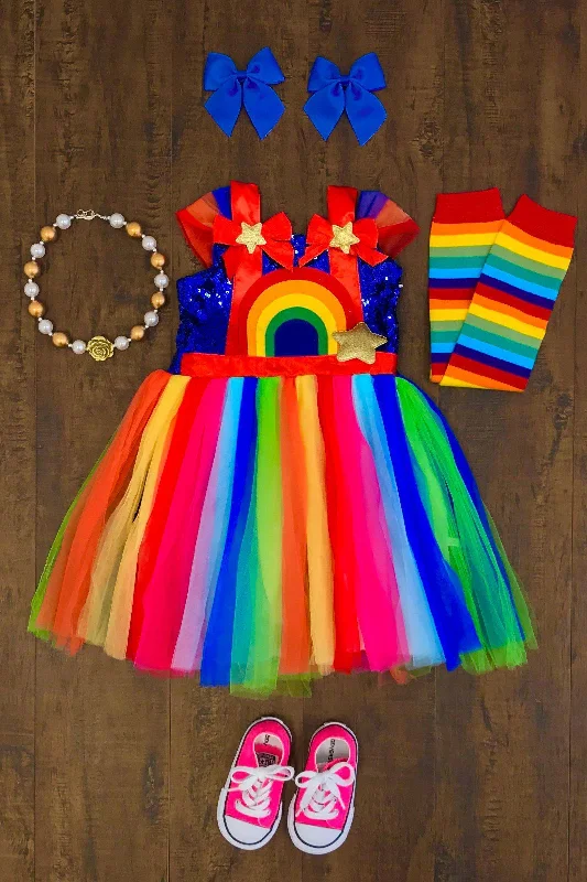 Bright Rainbow Tutu Costume