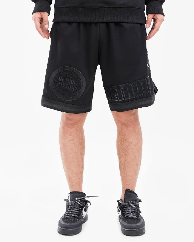 NBA DETROIT PISTONS TRIPLE BLACK MEN'S SHORT (TRIPLE BLACK)