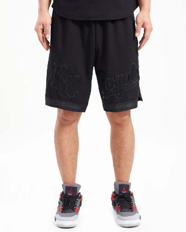 MLB KANSAS CITY ROYALS TRIPLE BLACK MEN'S SHORT (TRIPLE BLACK)