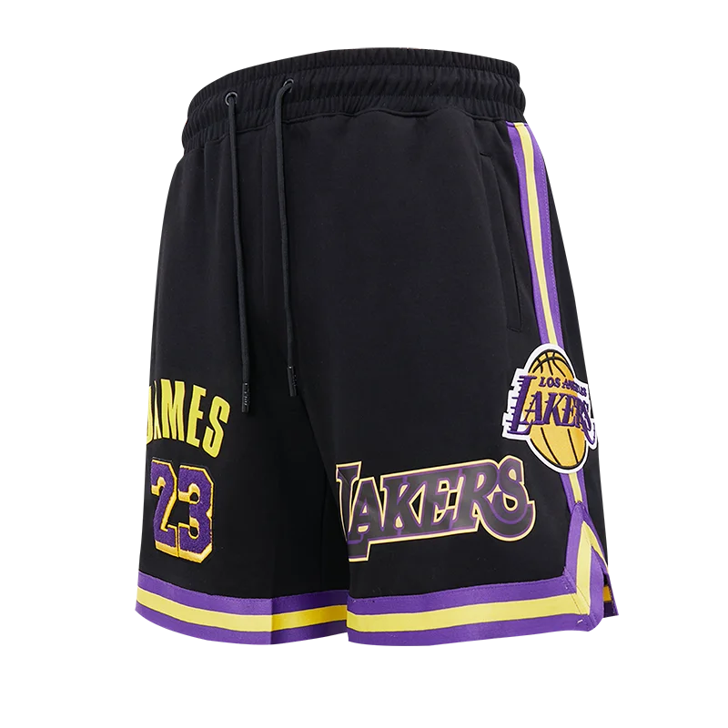 NBA LOS ANGELES LAKERS JAMES PRO TEAM MEN'S SHORT (BLACK)