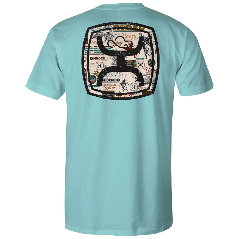 "Zenith" Turquoise w/Cream/Black Hooey Logo T-shirt