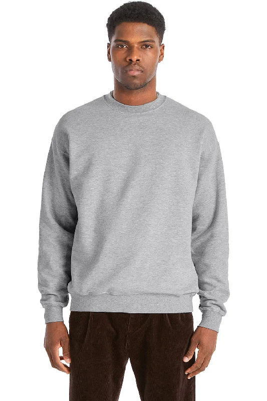 Hanes Mens Perfect Sweats Crewneck Sweatshirt - Light Steel Grey