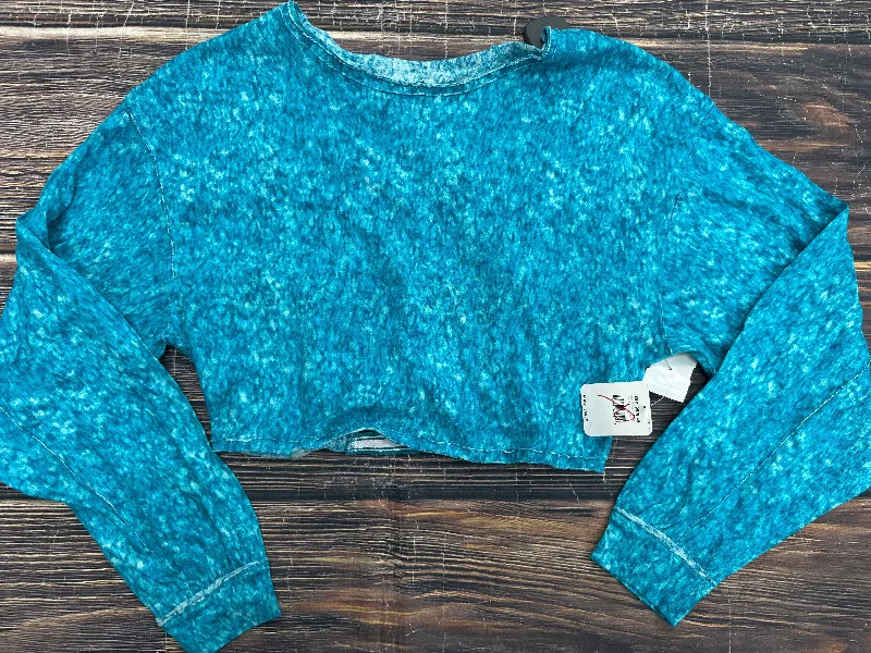 Top Long Sleeve By Free People In Blue, Size: S