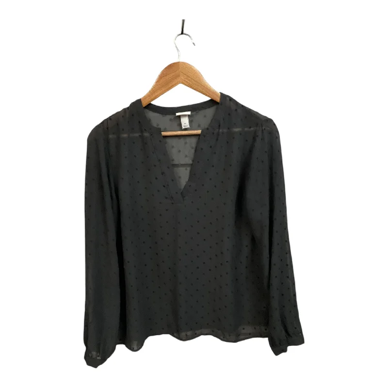 Top Long Sleeve By A New Day In Black, Size: M