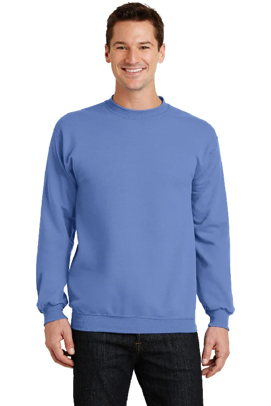 Port & Company Mens Core Pill Resistant Fleece Crewneck Sweatshirt - Carolina Blue