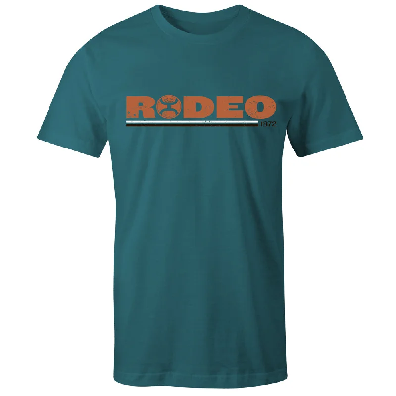 "Rodeo" Teal Heather w/ Orange T-shirt