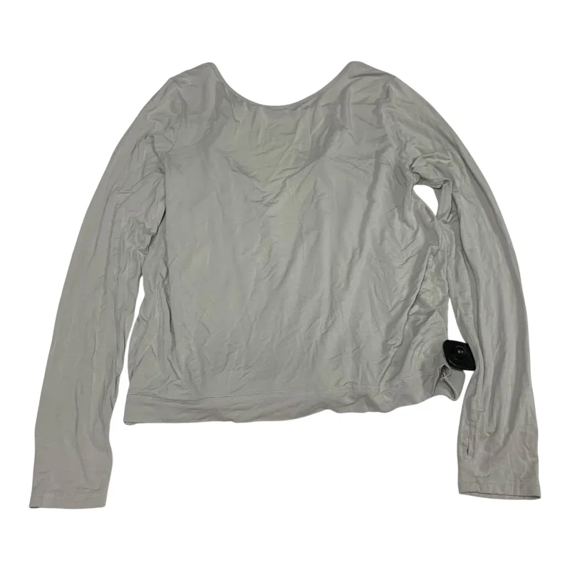 Casual Comfort Top Long Sleeve By Clothes Mentor In Grey, Size: L