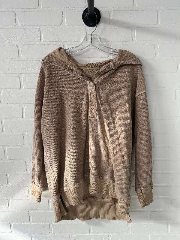 Top Long Sleeve By Aerie In Brown, Size: Xs