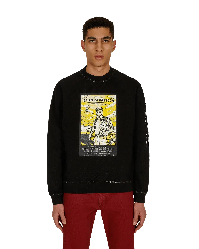 Movie Merch Crewneck Sweatshirt Black