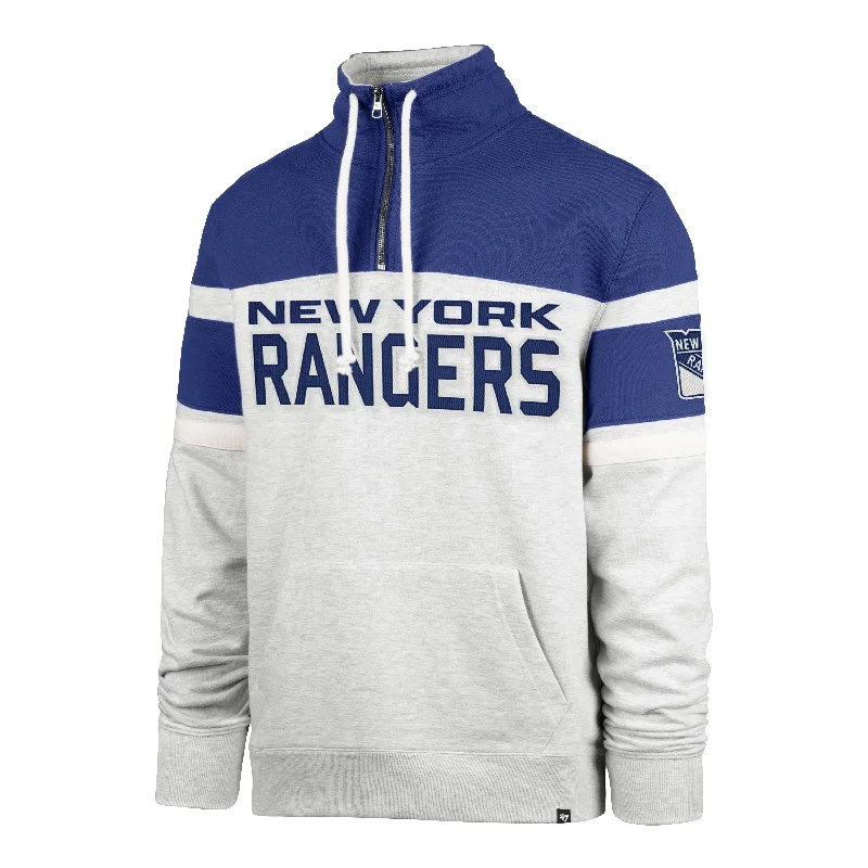 NEW YORK RANGERS ARENA AMP '47 BAY RIDGE 1/4 ZIP