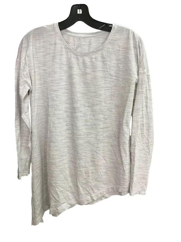 Athletic Top Long Sleeve Crewneck By Lululemon In Green, Size: M