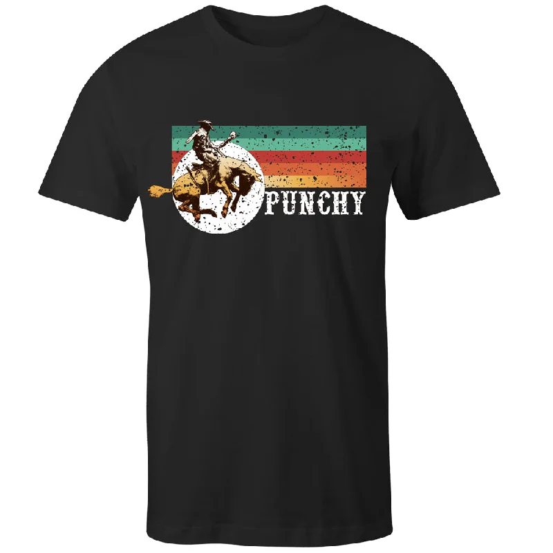 "Punchy" Black w/Serape T-shirt