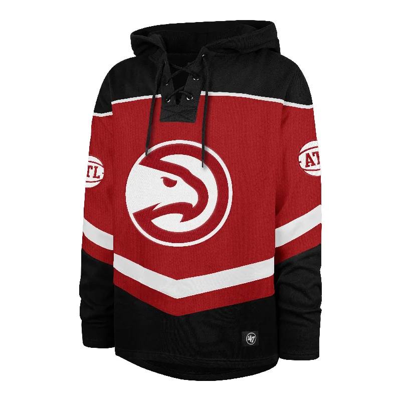 ATLANTA HAWKS TRI SATIN '47 LAYUP LACER HOOD