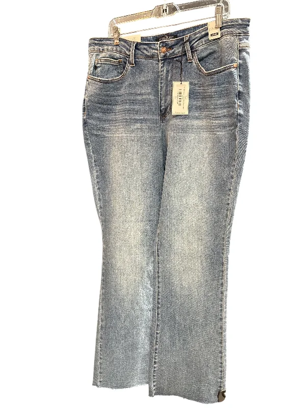 Jeans Boot Cut By Judy Blue In Blue Denim, Size: 18