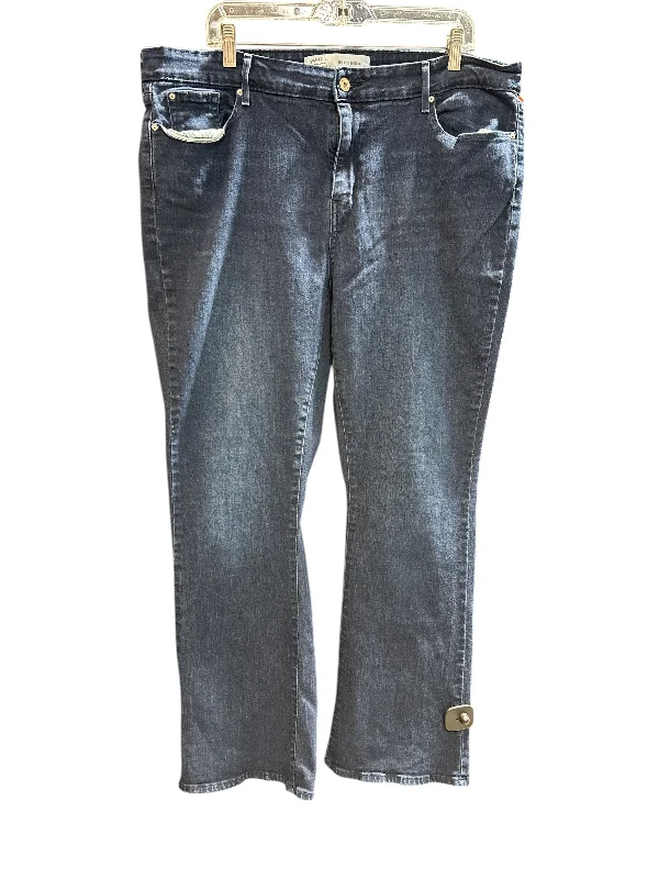 Jeans Boot Cut By Levis Signature In Blue Denim, Size: 22