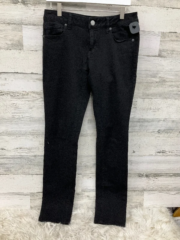 Jeans Skinny By American Eagle In Black, Size: 10