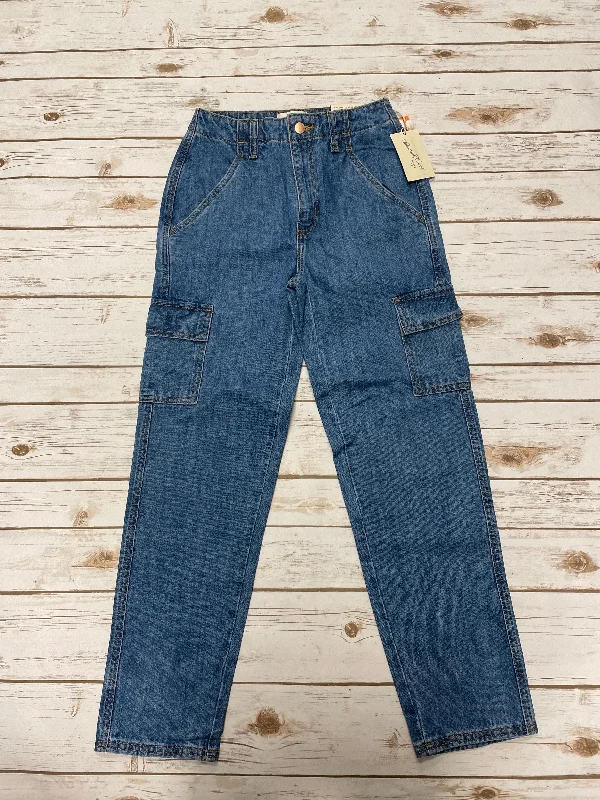 Jeans Straight By Universal Thread In Blue Denim, Size: 0