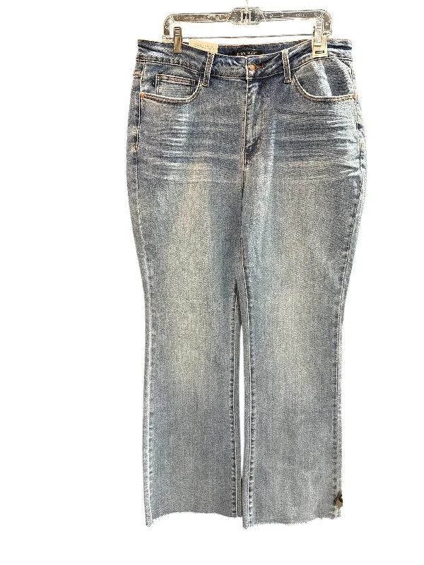 Jeans Boot Cut By Judy Blue In Blue Denim, Size: 18