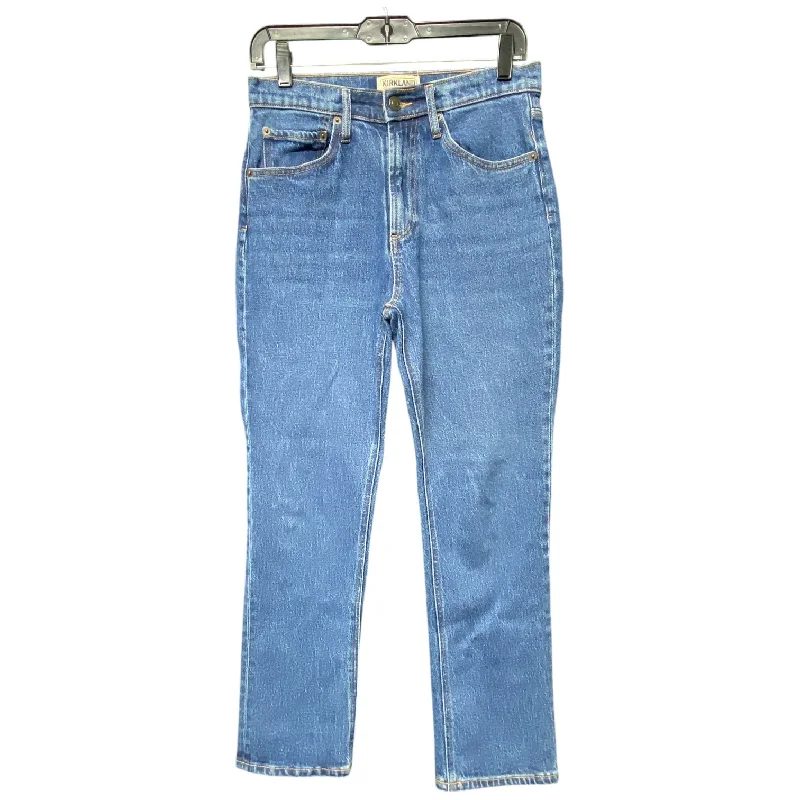 Jeans Straight By Kirkland In Blue, Size: 4