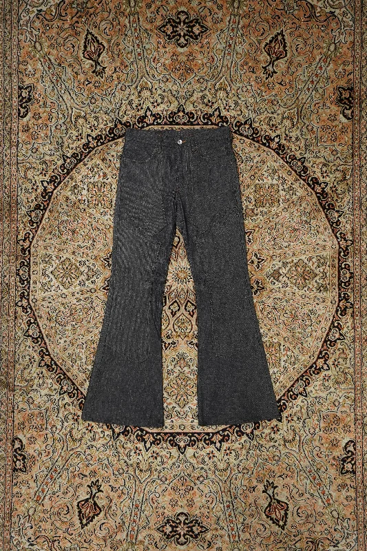 SUGARHILL MODERN WESTERN DENIM FLARED TROUSERS