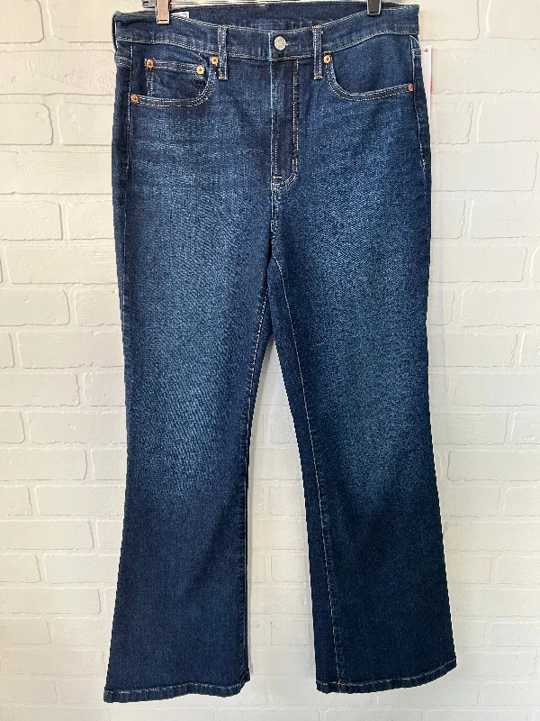 Jeans Flared By Gap In Blue Denim, Size: 12